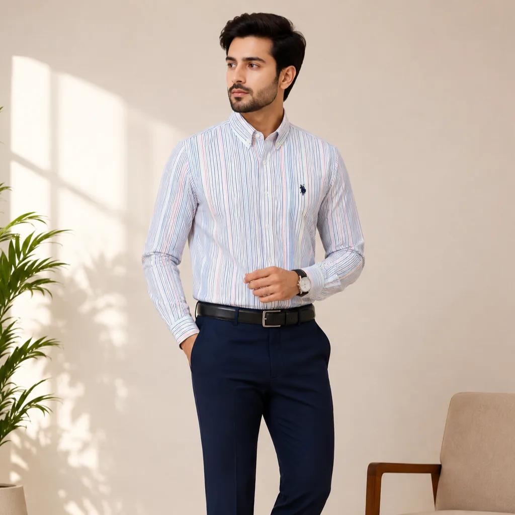Multi Stripe Oxford photo 3