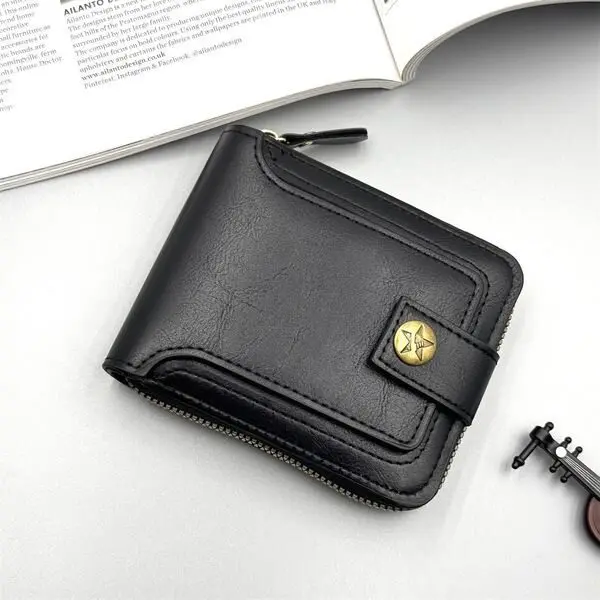 Black Wallet Open